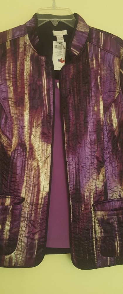 Purple brush stroked jacket